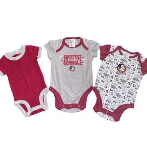 NWOT 3 Newborn Outfit FSU Baby Florida State Seminoles